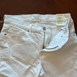 Lucky Brand White Ankle Cropped Jeans Lightweight